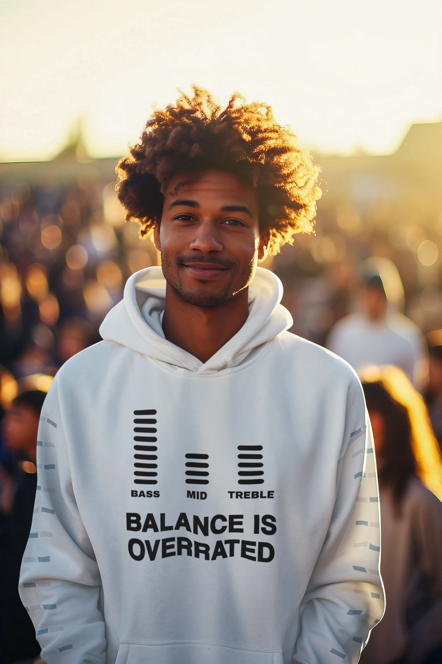 Balance Is Overrated Hoodie (Dark Font)