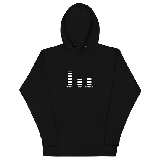 Bass Mid Treble Hoodie (Light Font)