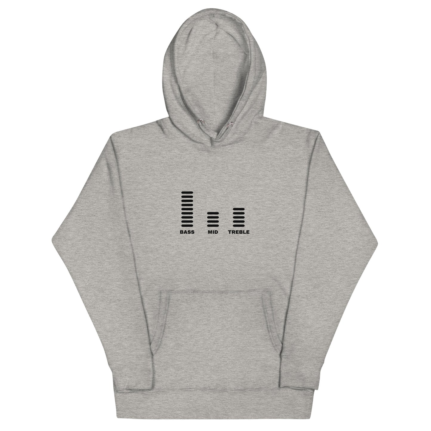 Bass Mid Treble Hoodie (Dark Font)