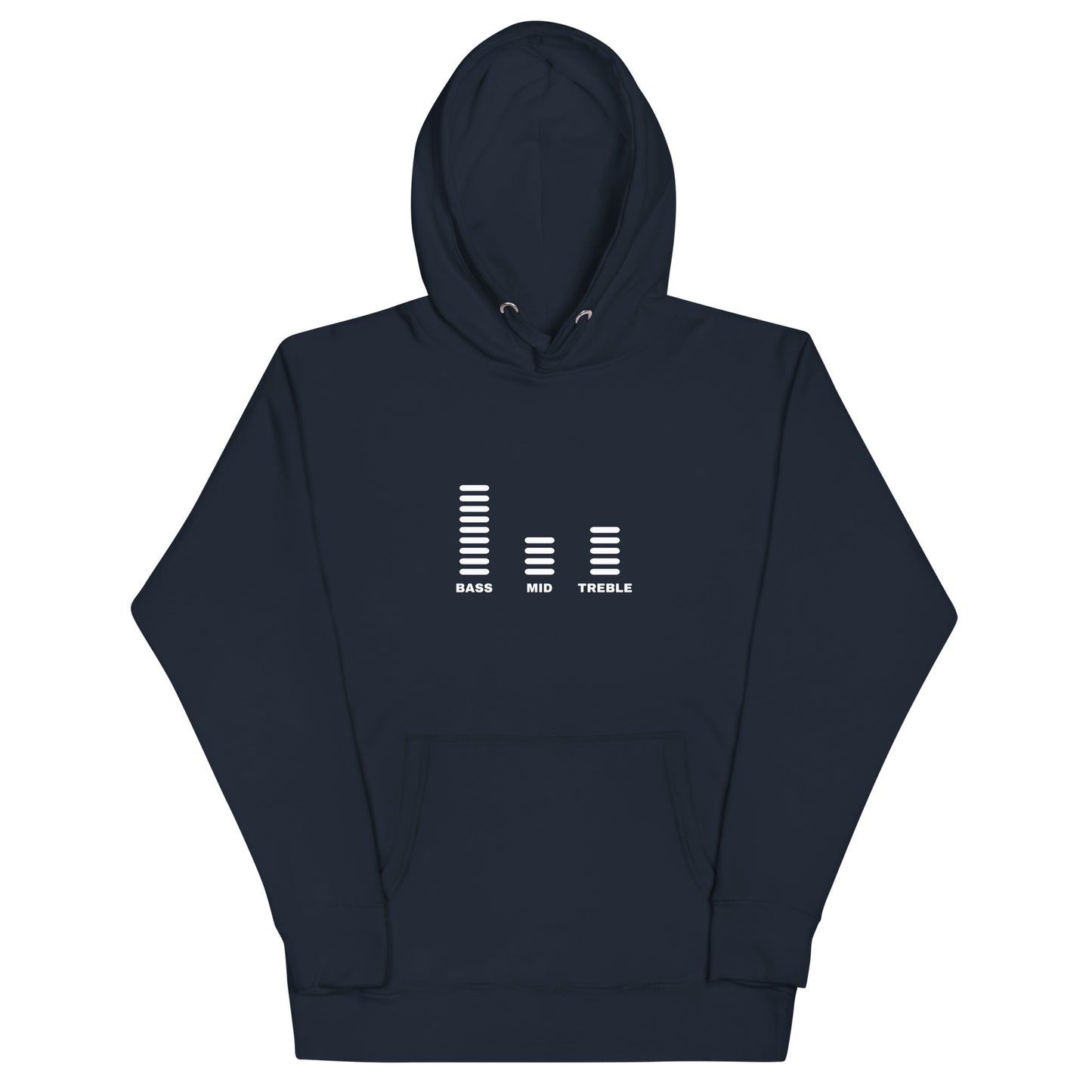 Bass Mid Treble Hoodie (Light Font)