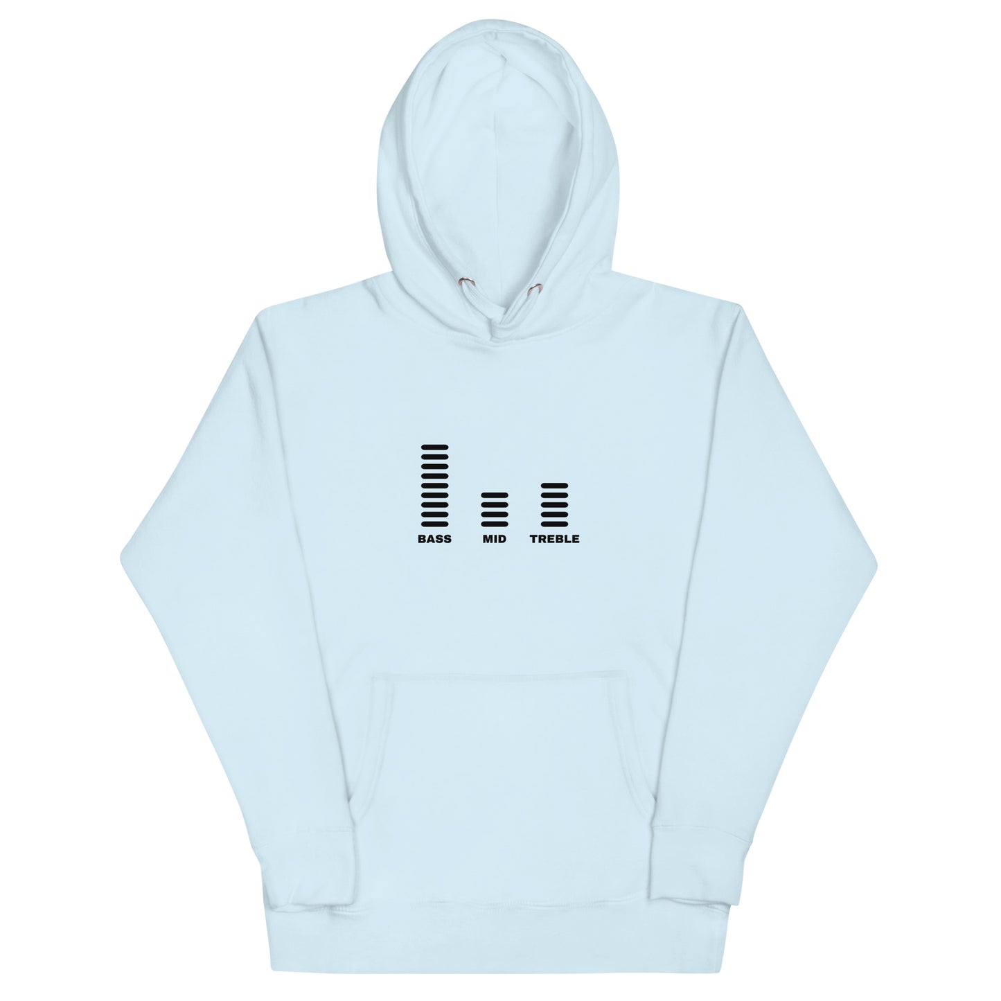 Bass Mid Treble Hoodie (Dark Font)