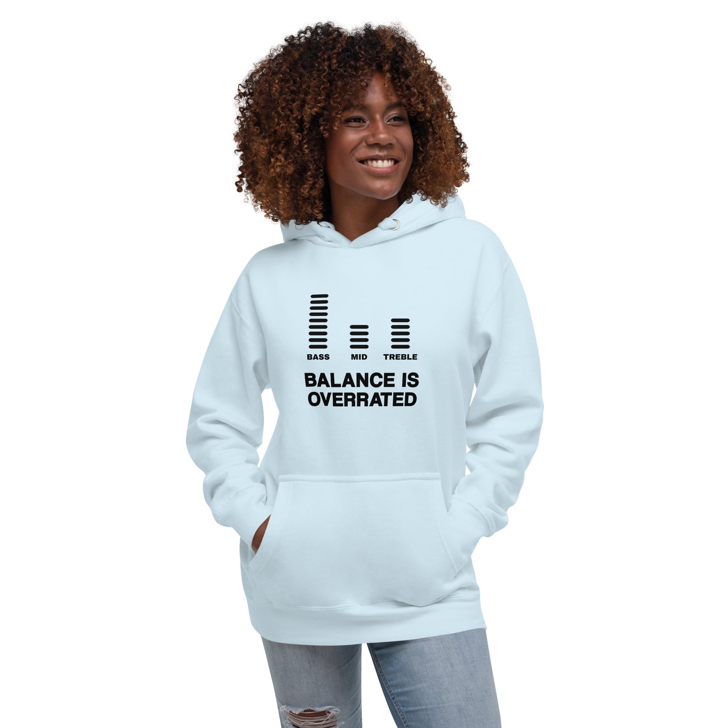 Balance Is Overrated Hoodie (Dark Font)