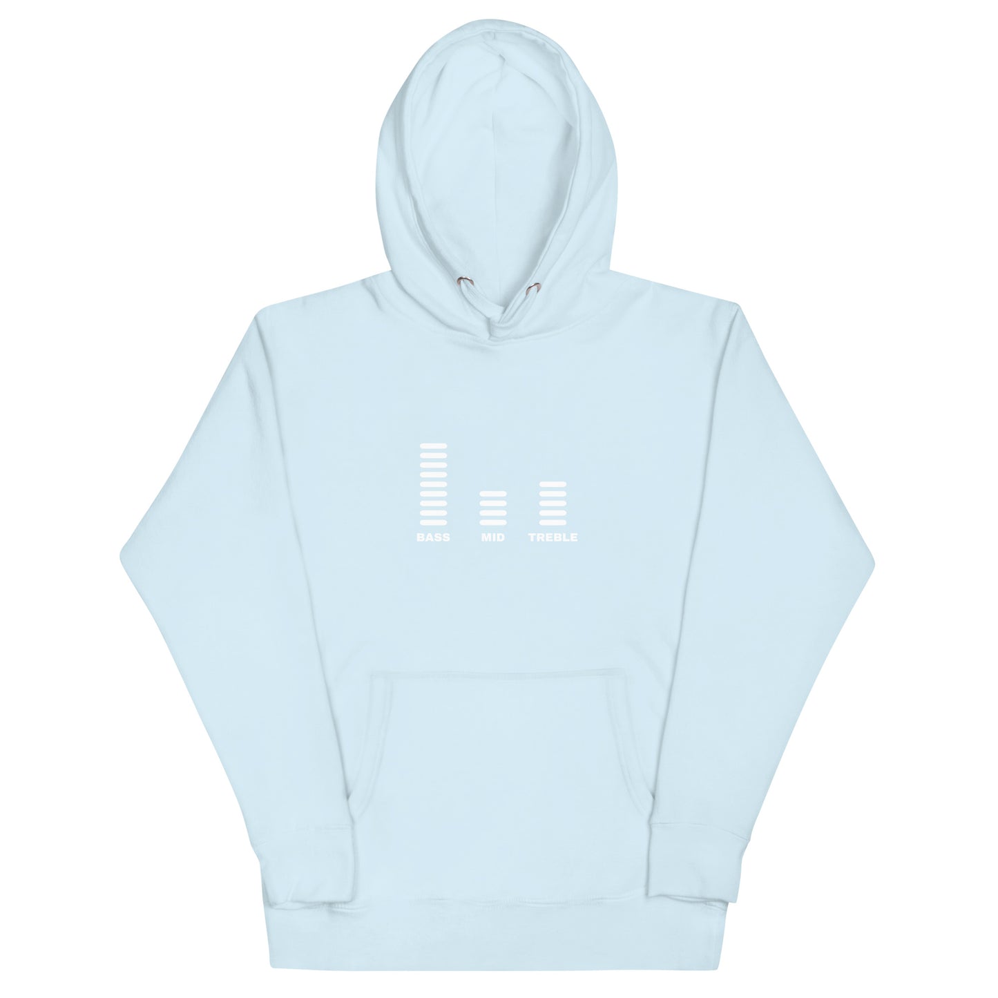 Bass Mid Treble Hoodie (Light Font)