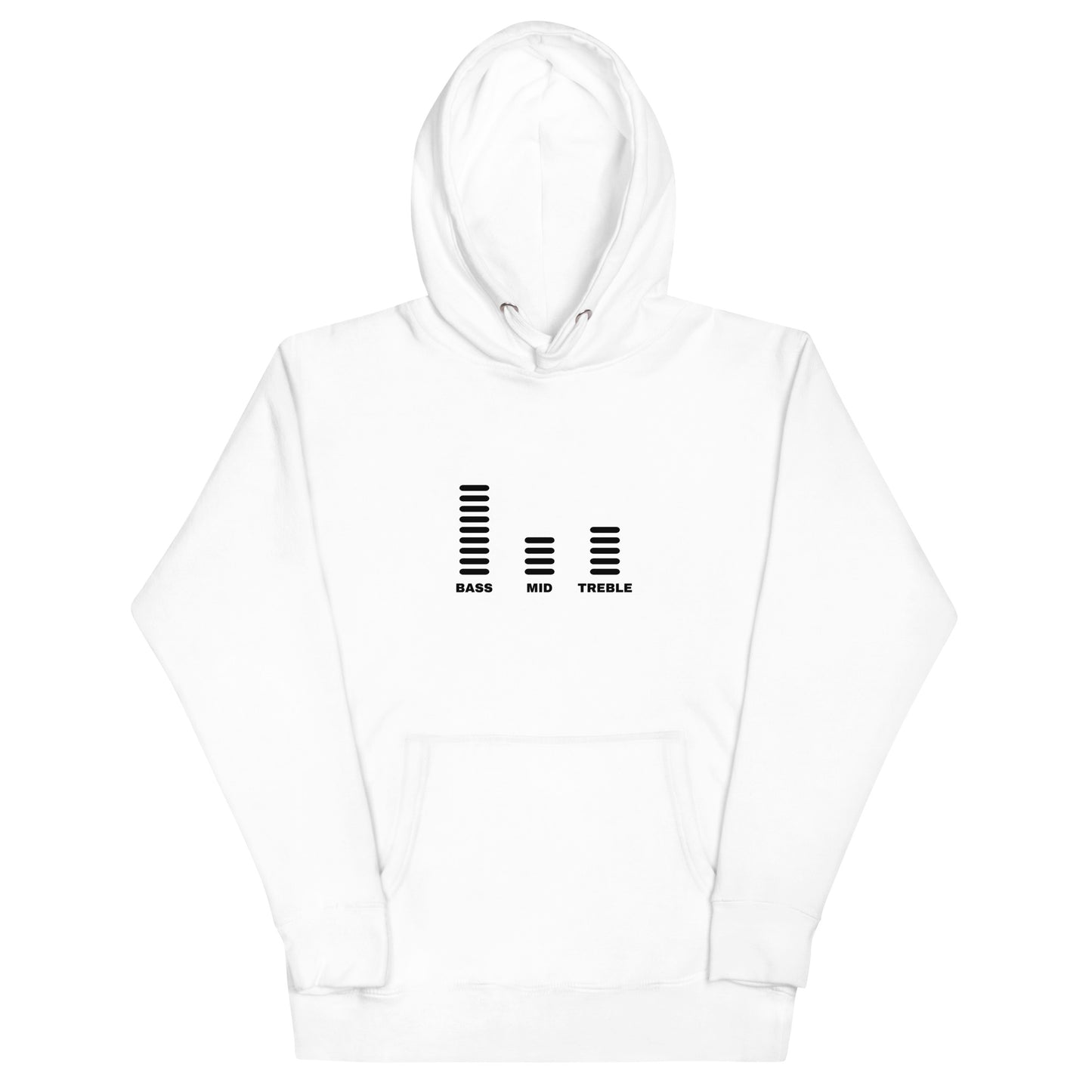 Bass Mid Treble Hoodie (Dark Font)